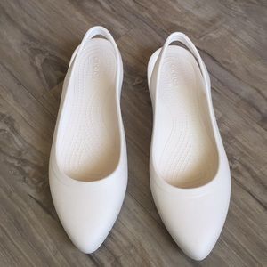 crocs eve slingback white
